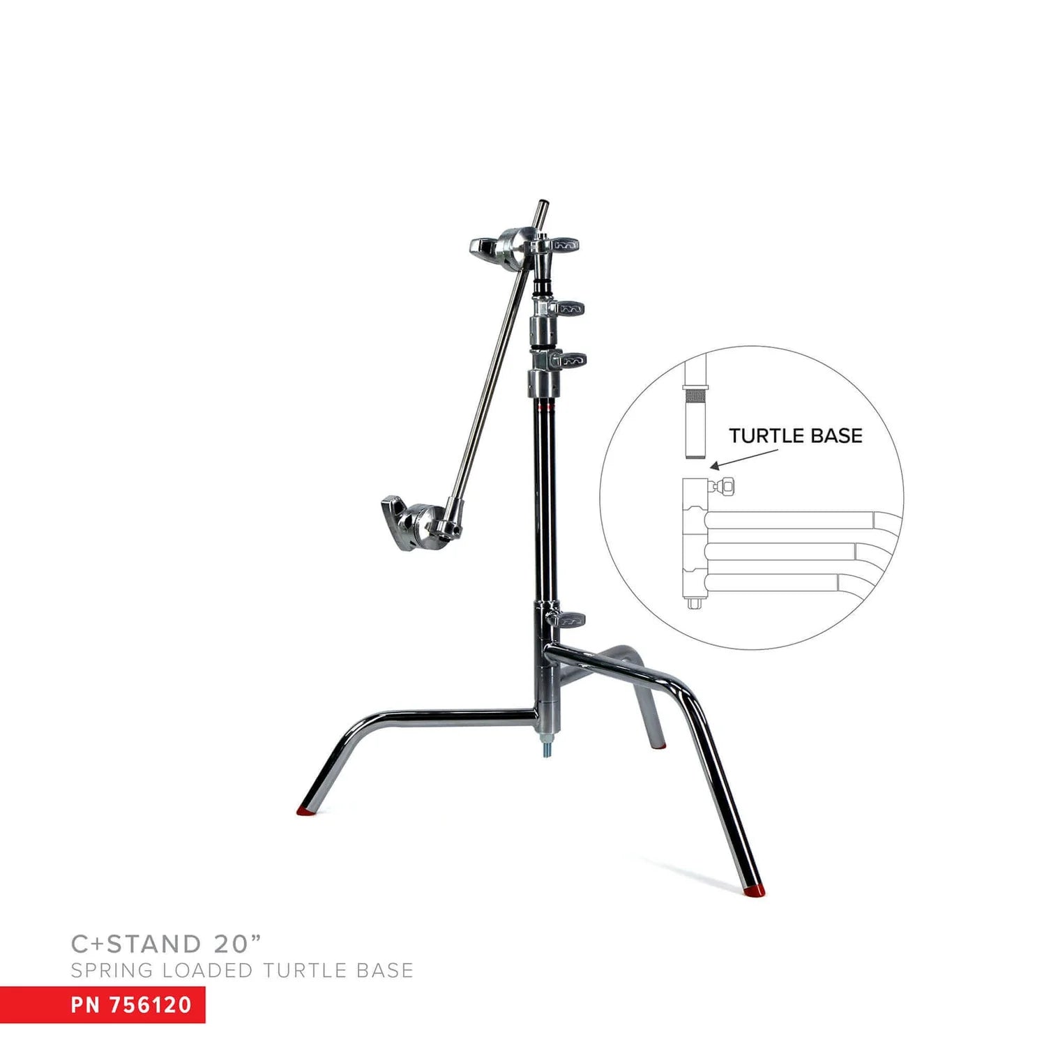 Matthews 40" C-Stand Turtle Base Grip Head & Arm