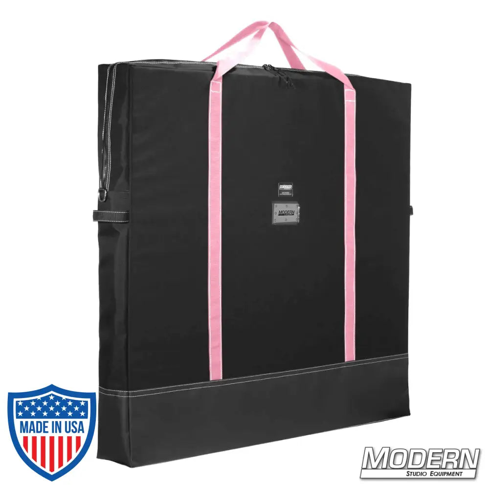 Black Cordura Flag Bag 36" x 36" with pink handles for film grip and rigging