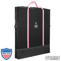 Heavy-duty Flag Bag for film grip and rigging, 48" x 48", made of Cordura fabric with vinyl bottom, zippered closure, and carrying handles.