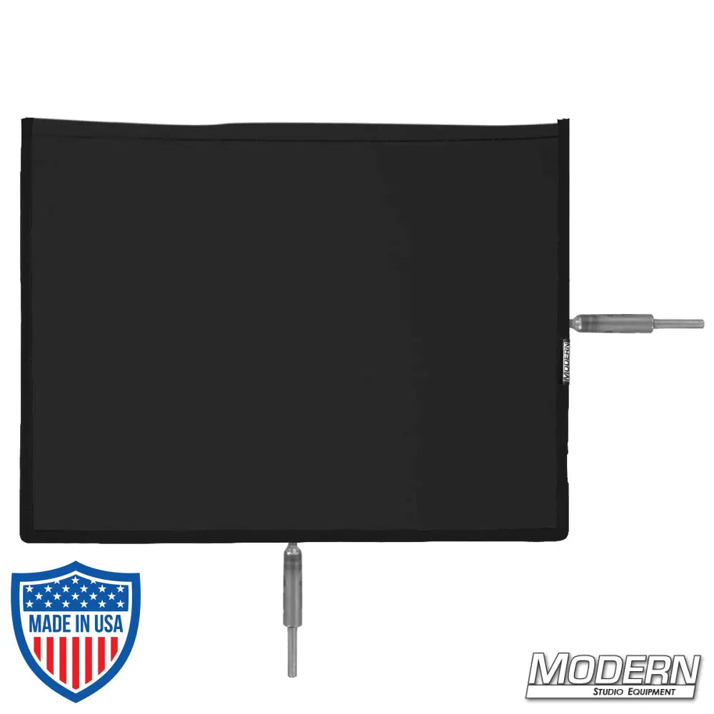 Flex Scrim 10" x 12" for film grip and rigging, with open-end frame to control light on set, from Modern Studio Equipment.