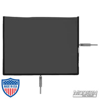 Flex Scrim 10"x12" for film grip rigging with 304 military-grade stainless open-end frame for precise light control on set