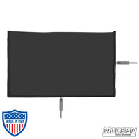 Flex Scrim 12" x 20" with 304 military-grade stainless open-end frame for film grip and rigging.