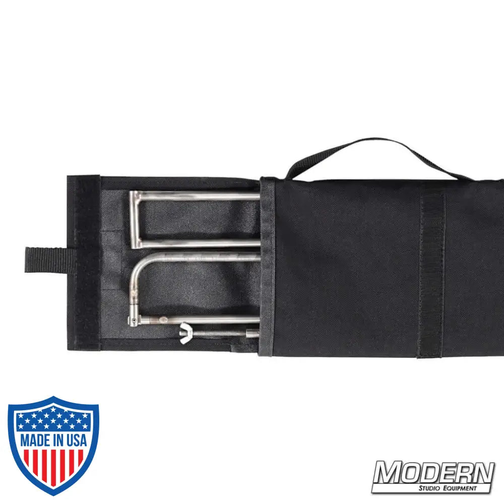 Foldable Frame 48" x 48" in custom carrying bag for film, grip, and rigging solutions.