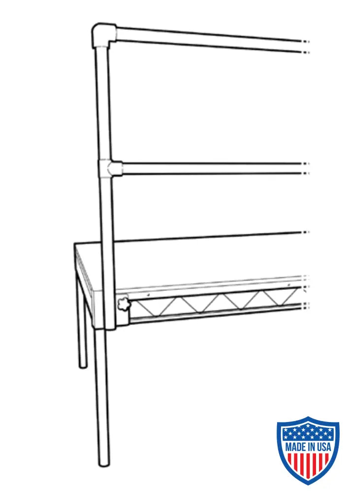 Steel Deck with Guardrail Backplate and Upright Handrail for Rigging and Film Grip