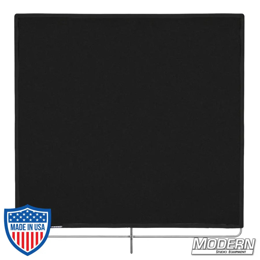 Black heat cloth with stainless frame, 48" x 48", perfect for film grip and rigging equipment