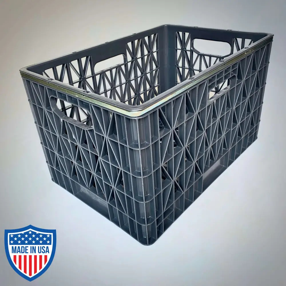 Heavy Duty Steel Banded Milk Crate