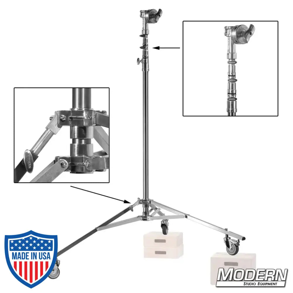 Hi-Hi Roller Stand With Rocky Mountain Leg And 4-1/2-Inch Grip Head