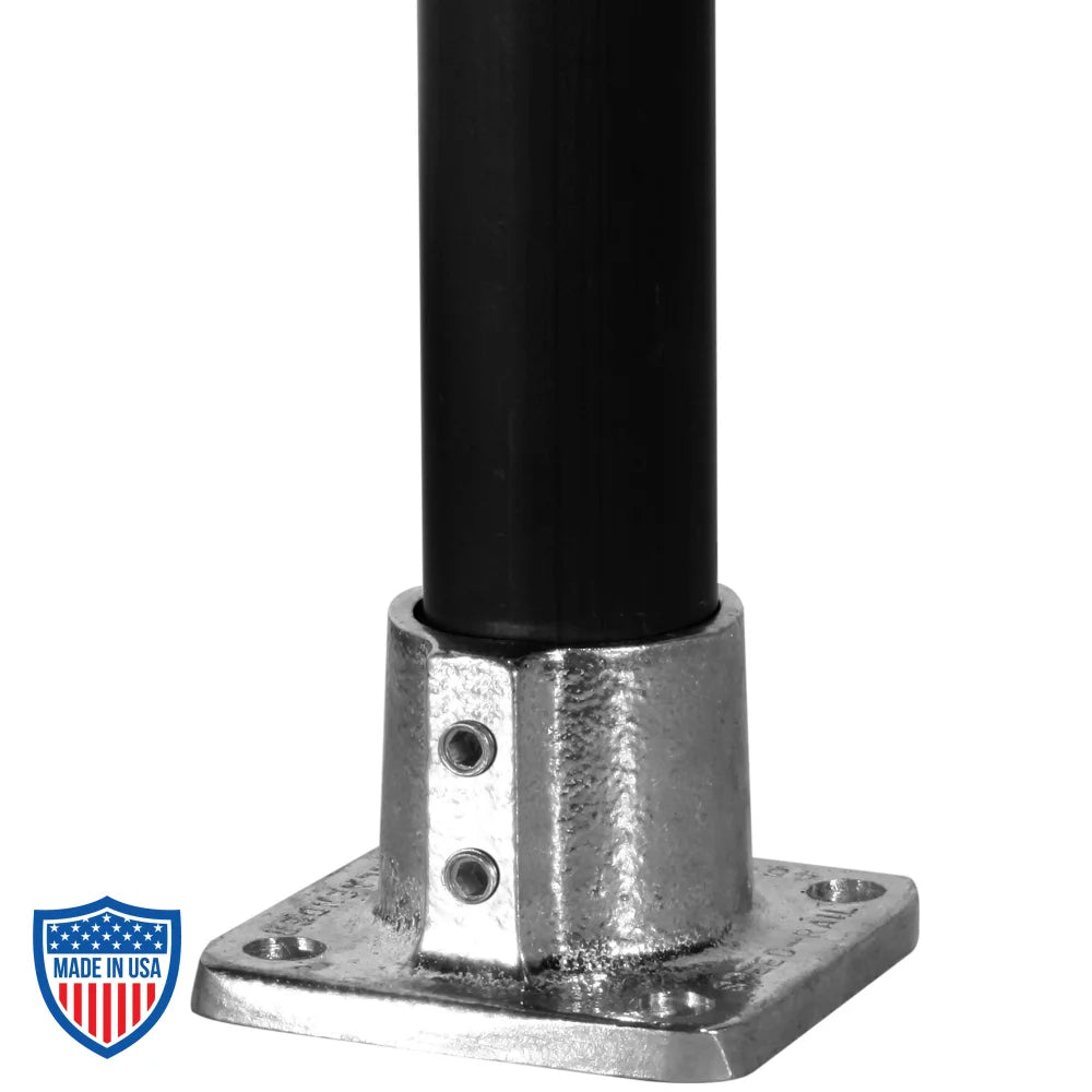 Hollaender® 1-1/2" Square Floor Flange Speed-Rail® Fitting #45-8