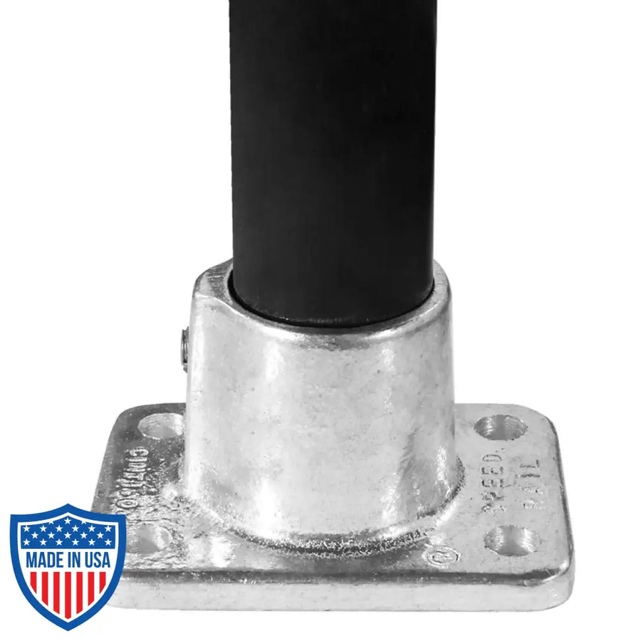 Hollaender® 1-1/4-inch Rectangular Floor Flange Speed-Rail® Fitting #47-7