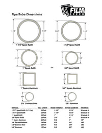 Modern Offset Ear for 1-1/2" Speed-Rail® - Black Zinc with T-Handles