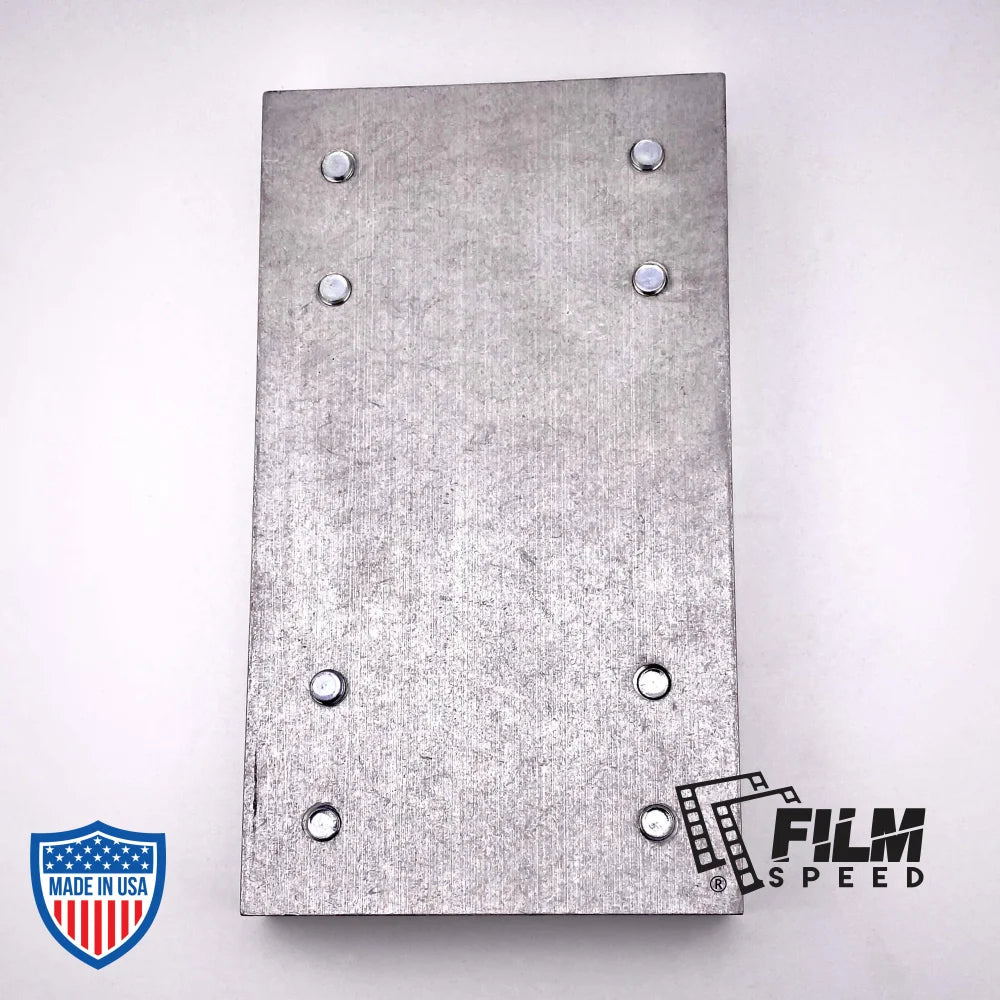 I-Beam Side Splice for film grip and rigging, used to splice two 6" x 4" I-beams together, also known as fish plate.