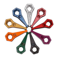 Mega-Combo Wrench in various colors for film grip and rigging tasks, fits keychains, 1/2" and 5/16" hex and square head bolts