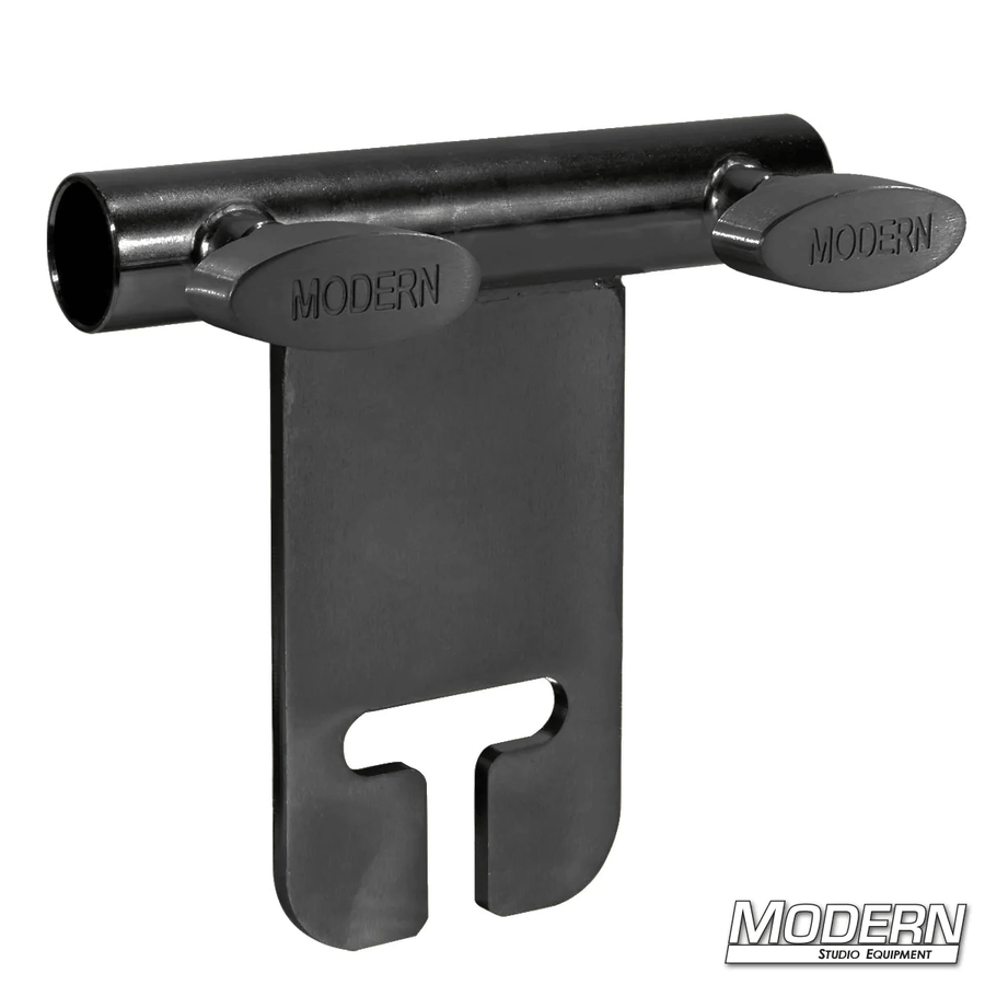 Pipe Frame Ear Adapter for 3/4" Round - Black Zinc with T-Handles for film grip rigging