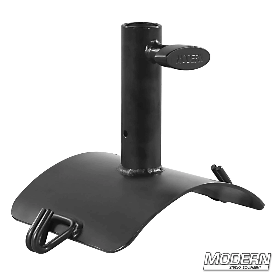 Concave Plate With Junior Receiver - Black Zinc