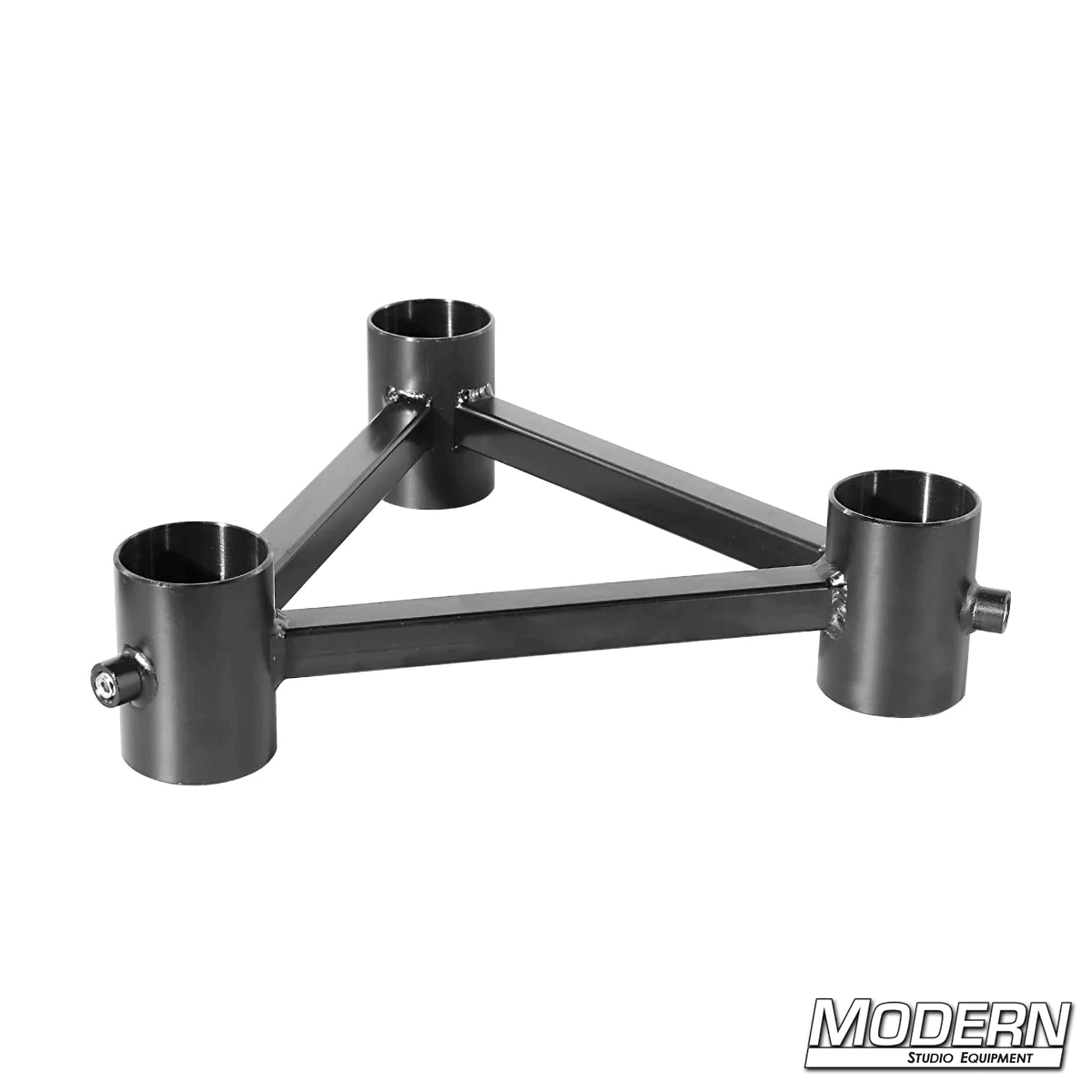 Pipe truss with three 1-1/4" receivers welded for film grip rigging and light hanging