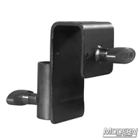 No-Nail Hanger For 2-Inch X 4-Inch Or 6-Inch With Junior Receiver - Black Zinc