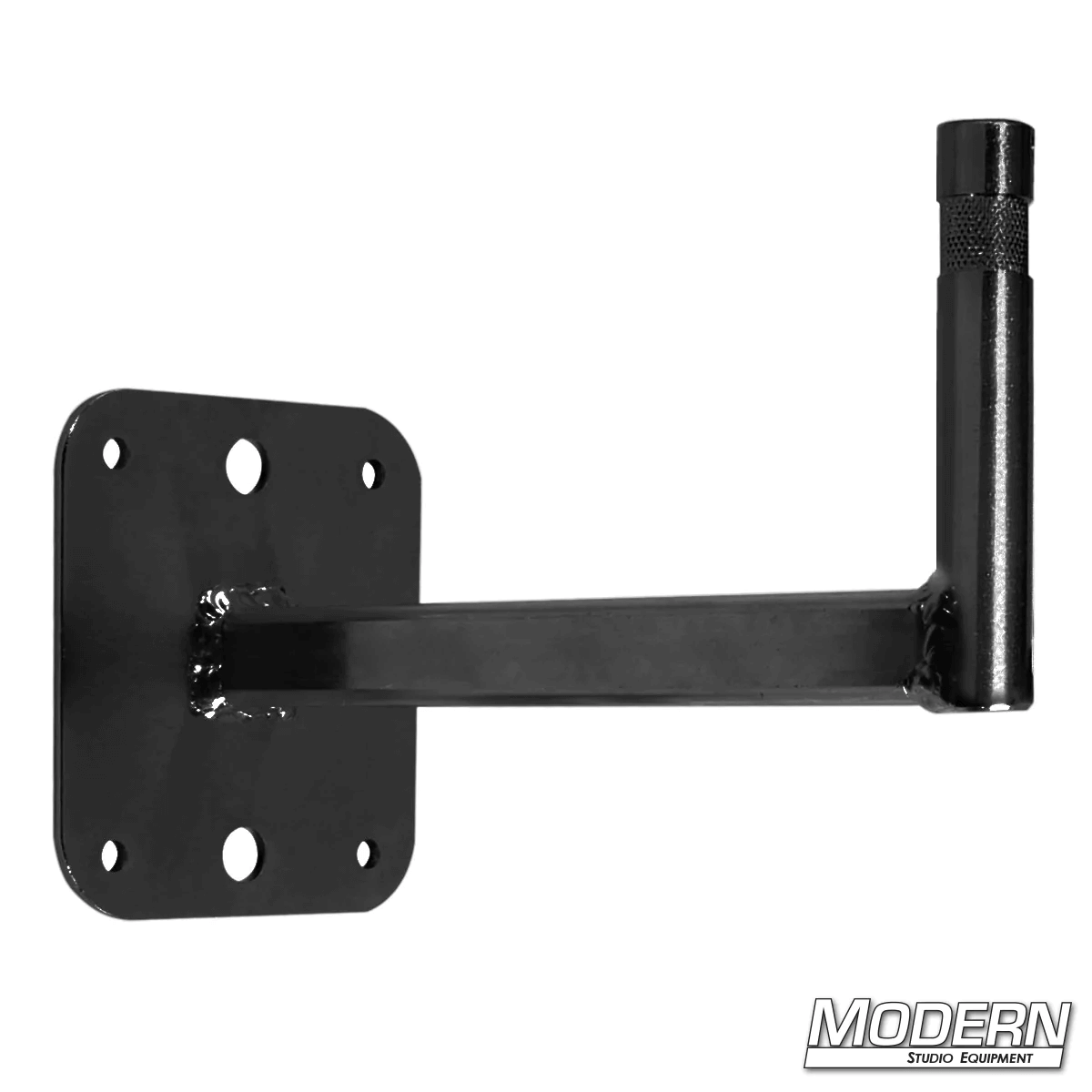 90° Nail On Plate With Baby Pin (Tall) - Black Zinc