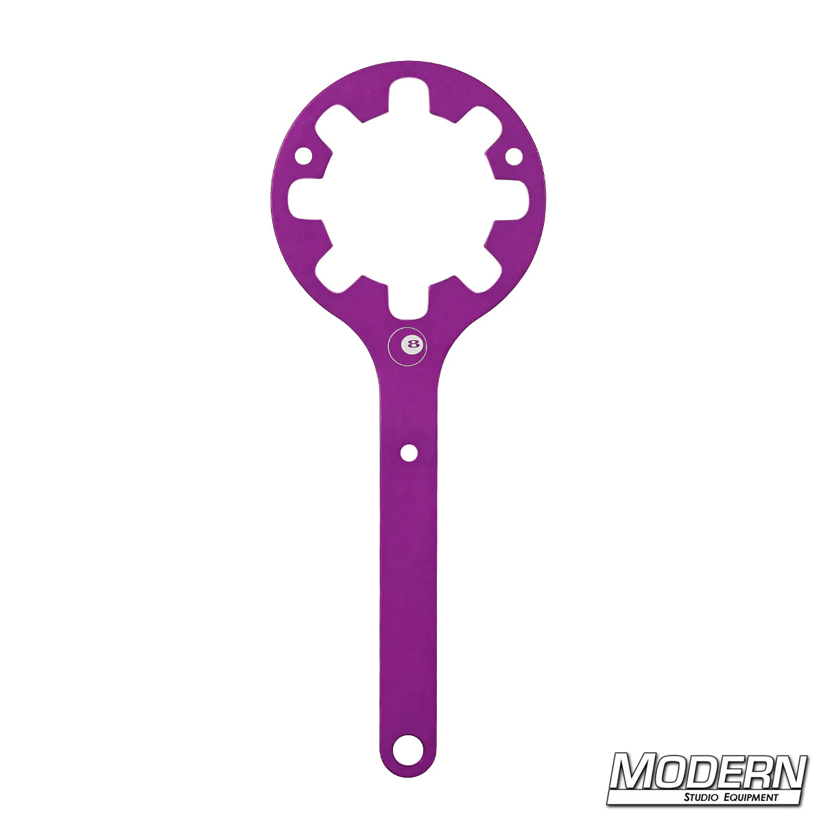 Mitchell Castlenut Wrench in purple for film grip and rigging, designed to tighten the collar with ease and speed