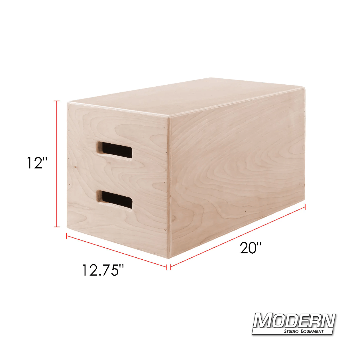 Super Apple Box (New York Apple Box) for film grip and rigging, dimensions 12.75" x 20" x 12", made with domestic and Baltic birch