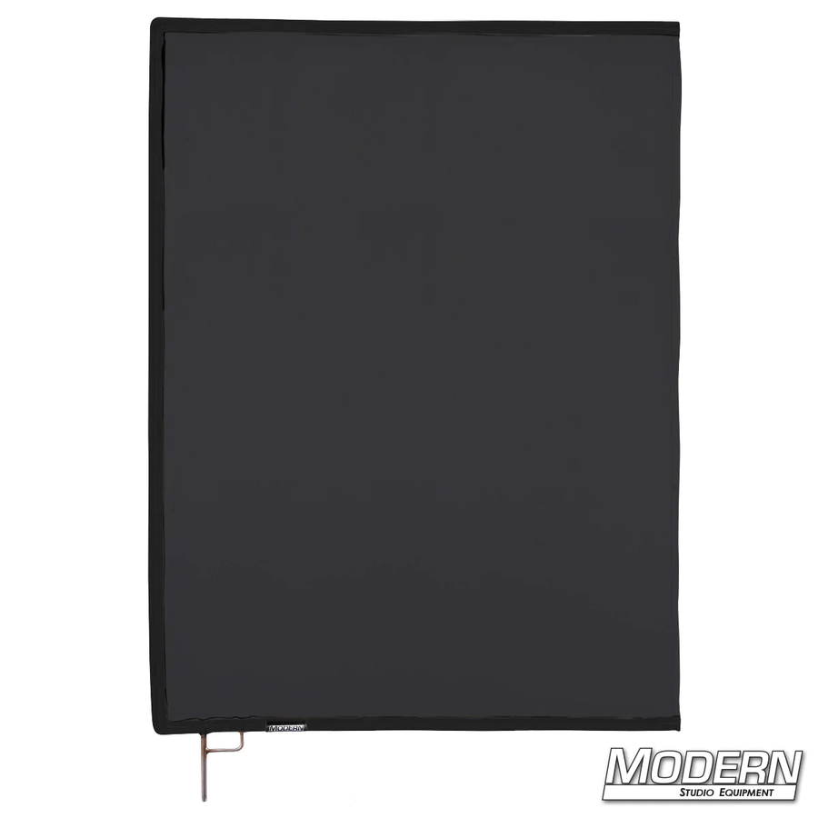 Black Artificial 1/4 Stop Silk Scrim on 304 Military-Grade Stainless Frame for Film Grip and Rigging.