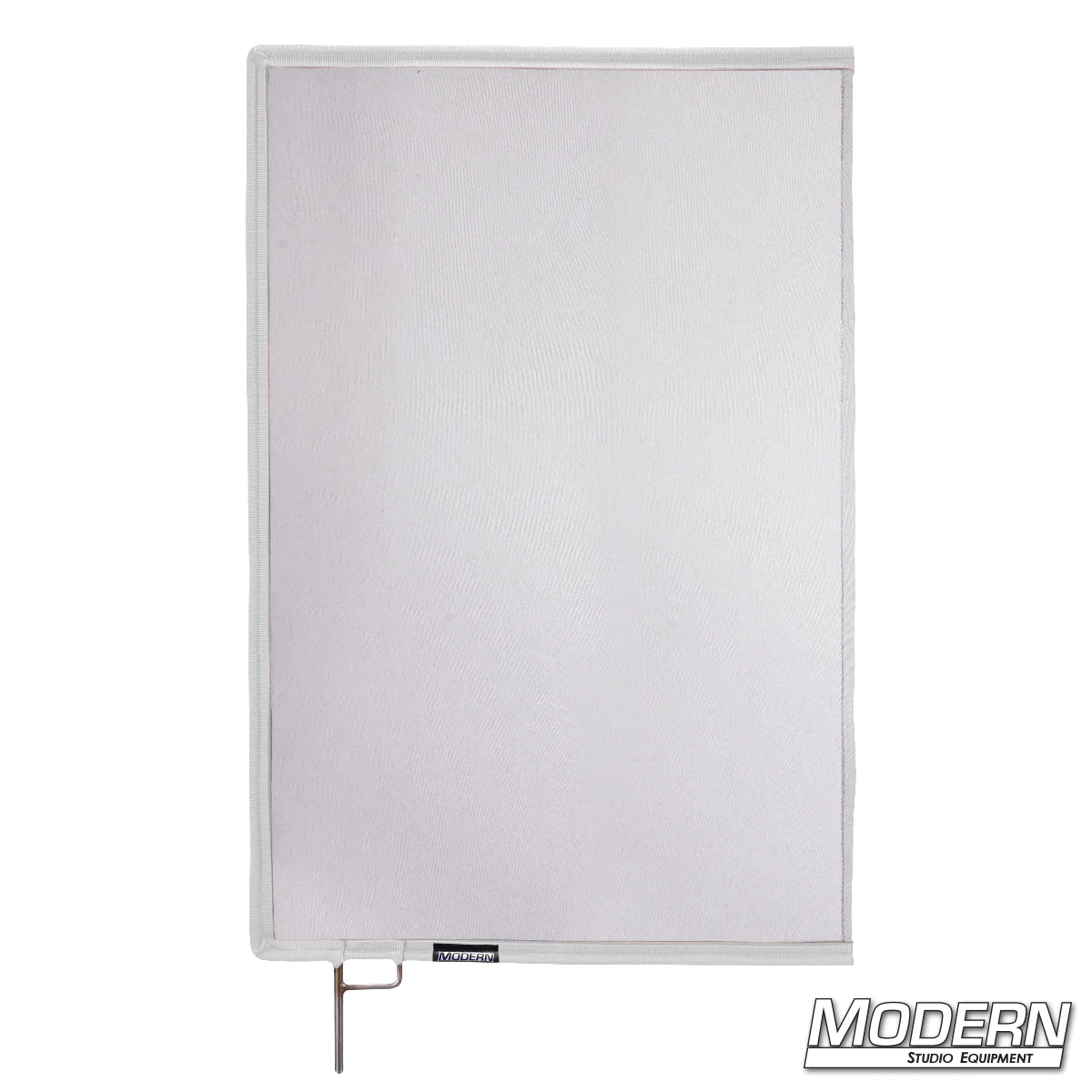 White Double Scrim with stainless steel frame for film grip and rigging, reducing lighting by 1 stop without altering color temperature.
