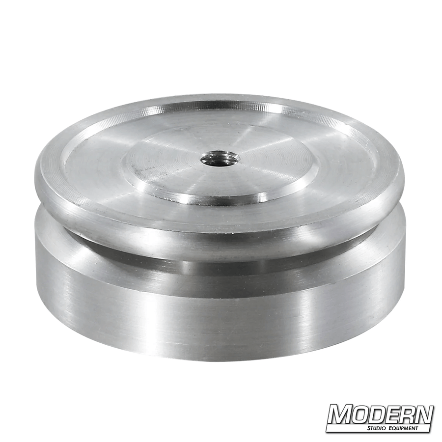 Low profile metric nut and washer for securing cameras on 75, 100, or 150mm ball adapters in film grip rigging applications