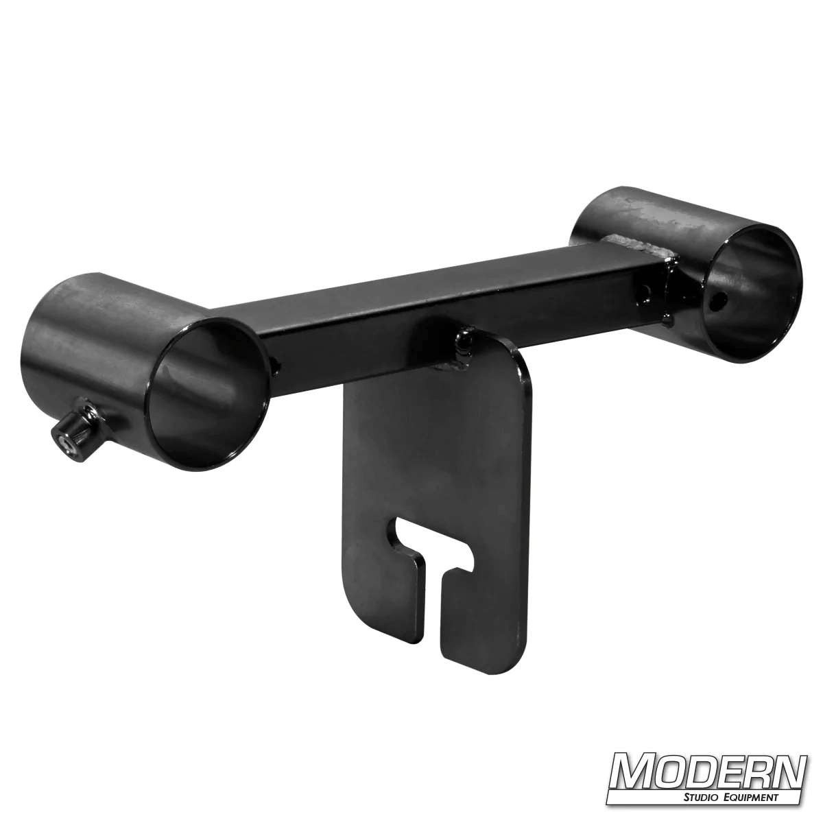 Ladder truss with ear for 1-1/4-inch Speed-Rail® used in film grip rigging to mount rig to combo heads or lollipops.