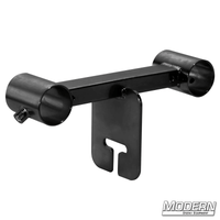 Ladder truss with ear for 1-1/4-inch Speed-Rail® used in film grip rigging to mount rig to combo heads or lollipops.