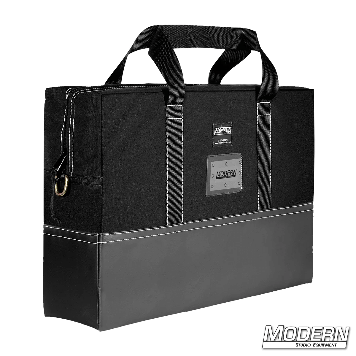 Black 18" x 24" flag bag for film grip and rigging equipment by Modern Studio Equipment.