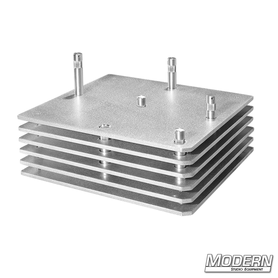 12-Inch X Stacking Plates (Set Of 6) With 5/8-Inch Baby Pins