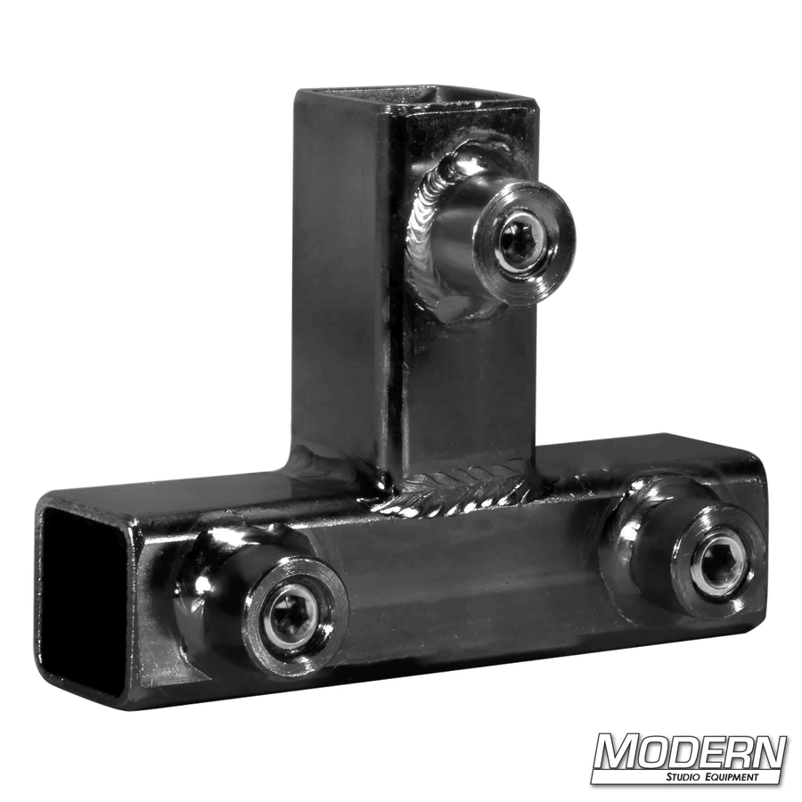Tee For 3/4-Inch Square Tube - Black Zinc