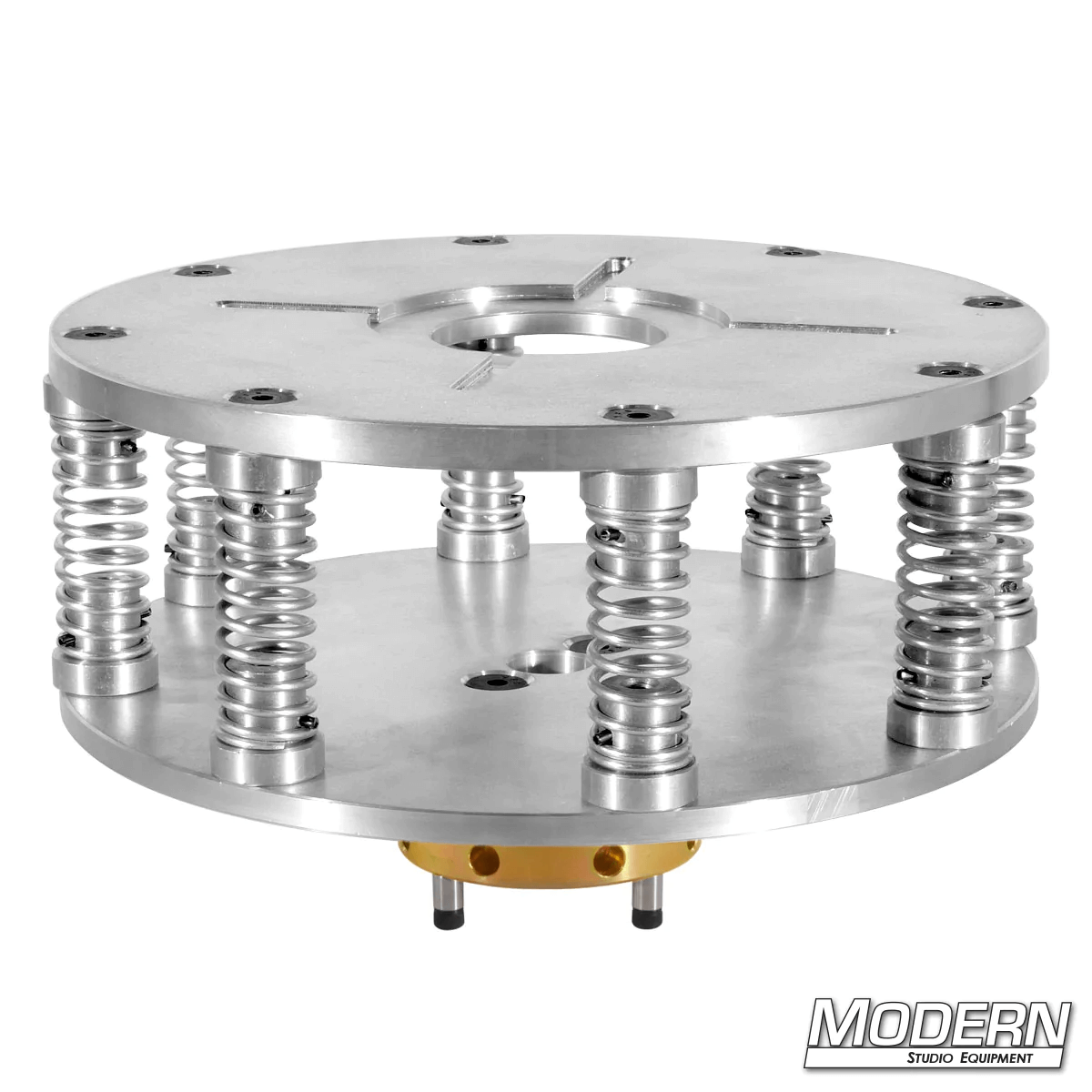 Mitchell mount with 8 high strength springs for film rigging, made from 6061 aluminum.