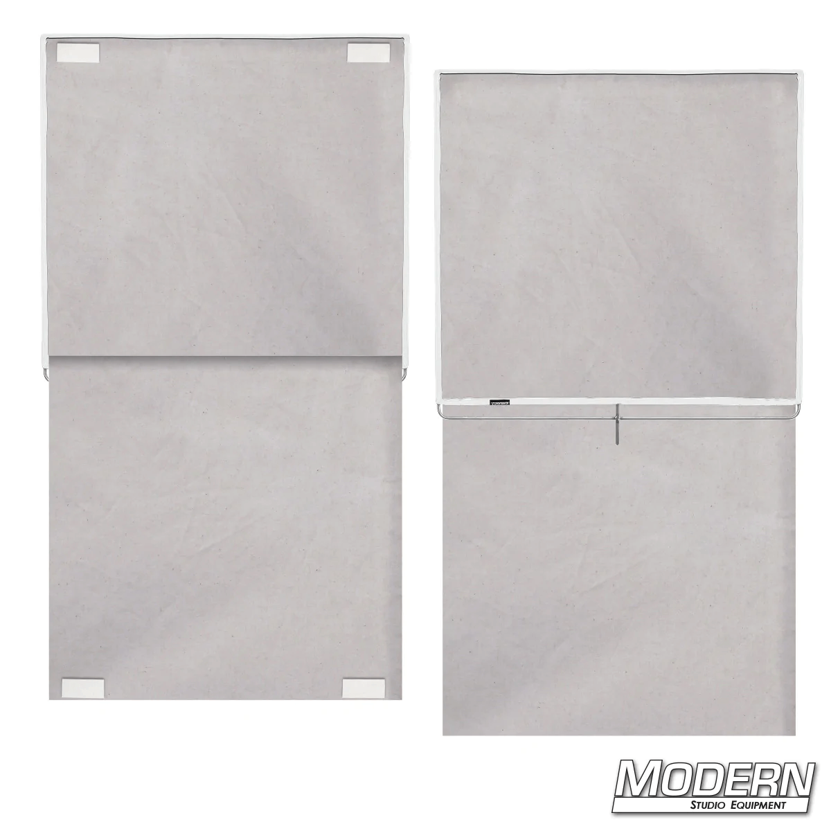Unbleached Muslin Floppy - 48"x48" film grip rigging equipment with 304 stainless steel frame, used for light diffusion in studio settings.