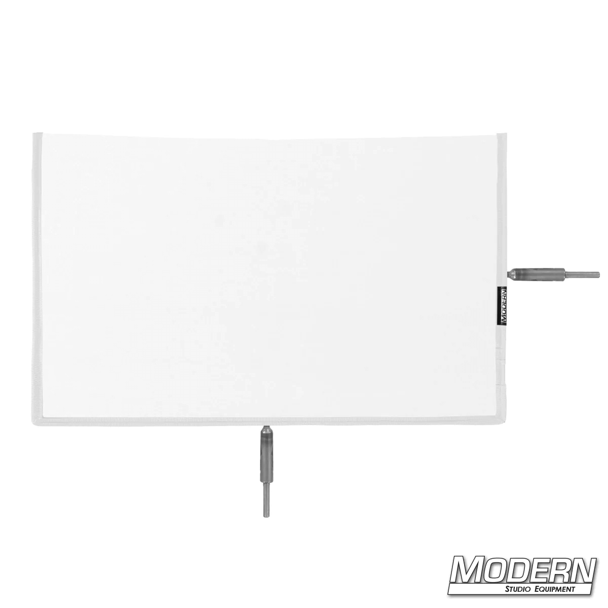 Flex Scrim 12" x 20" sewn on 304 military-grade stainless open-end frame for film grip and rigging