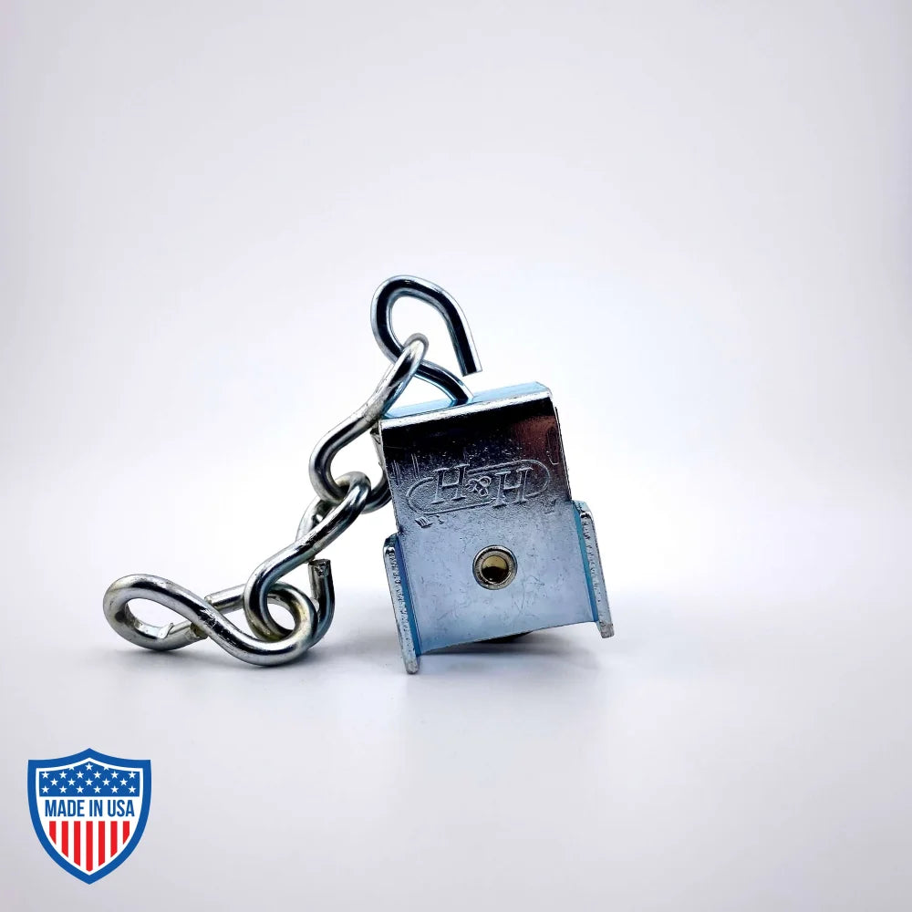 Curtain Track Carrier with Swivel Hook and Chain for Film Grip Rigging