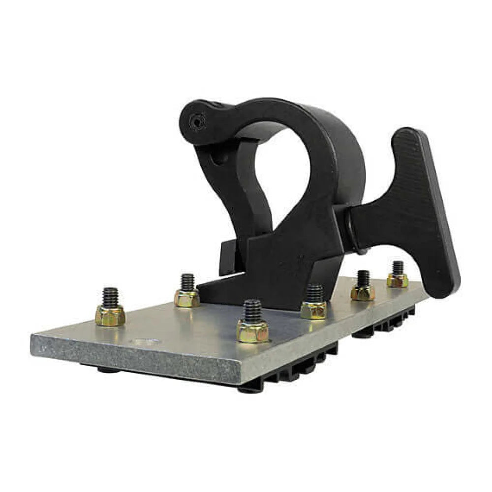 Spacer Plate for Track Hangers and Gridlocks for film grip rigging with bolts and fittings.