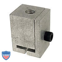 Threaded Rod Track Hanger for film grip rigging.