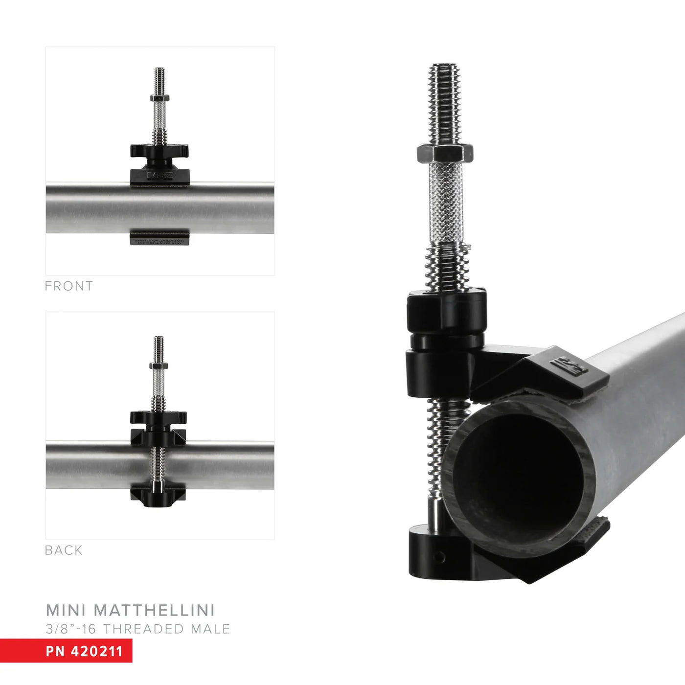 Matthews Mini Matthellini with 3/8" Threaded Pin