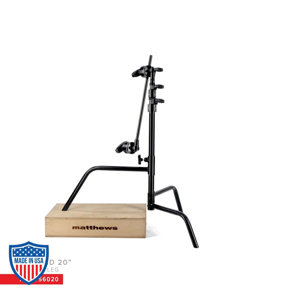 Matthews 20’’ C-Stand With Sliding Leg Base Grip Head & Arm Black
