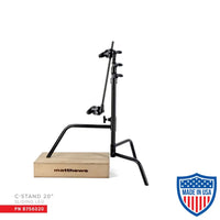 Matthews 20’’ C-Stand With Sliding Leg Base Grip Head & Arm Black