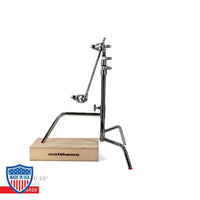 Matthews 20’’ C-Stand With Sliding Leg Base Grip Head & Arm Silver