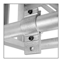 Mega-Batten Clamp securing 1-1/2" pipe for film rigging and grip applications