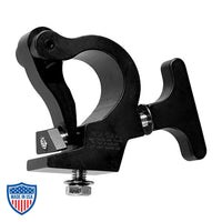 Mega-Claw truss clamp for hanging intelligent lighting fixtures, ideal for film grip rigging, fits 1.5" to 2" OD pipes.