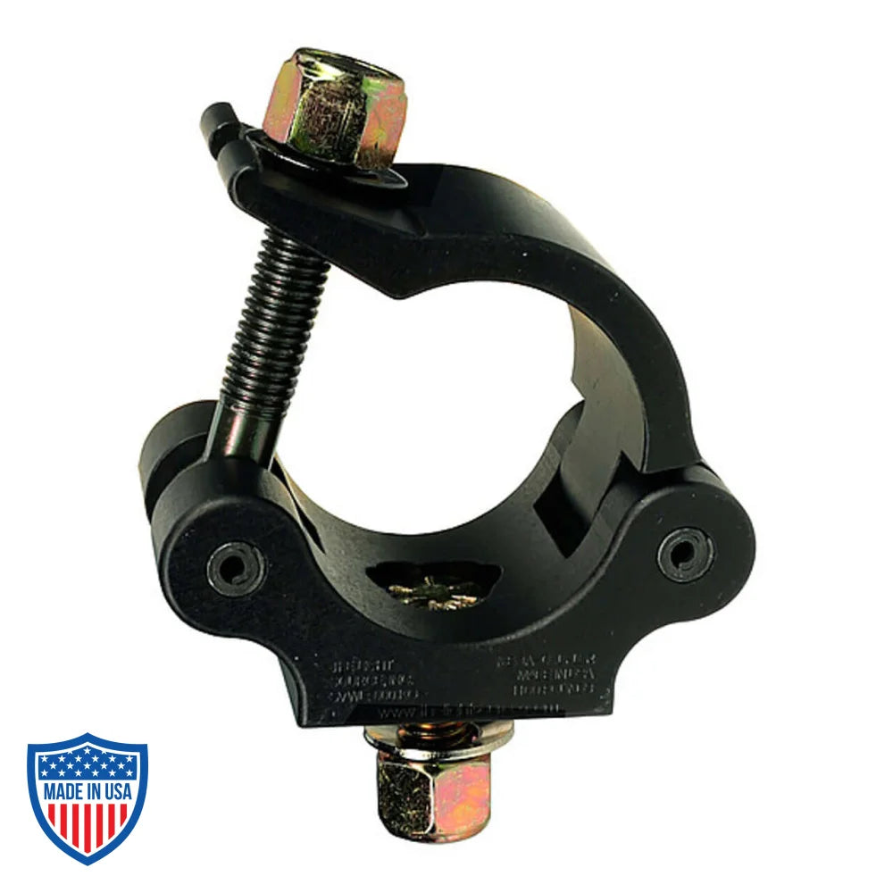 Mega-Coupler clamp for film grip and rigging with solid wing nut tabs and secure hex head cap screw.