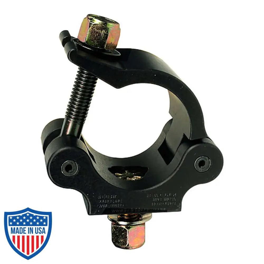 Mega-Coupler clamp for film grip and rigging with solid wing nut tabs and secure hex head cap screw.