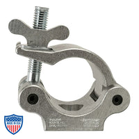 Mega-Coupler for film grip and rigging, featuring strong wing nut tabs, hex head cap screw, and secure fastening for 1.66" to 2" OD truss tubes