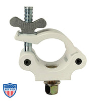 Mega-Coupler for film grip rigging with solid wing nut tabs, designed to secure truss tubes from 1.66" OD to 2" OD with a 14 mm thick base.