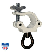 Mega-Coupler with Eye Nut for film grip and rigging, featuring a swivel forged steel eye nut for truss connections.