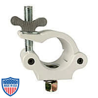 Mega-Coupler with flat head bolt and wing nut for film grip and rigging applications.