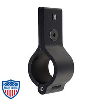 Mega-Folding Batten Clamp for film grip rigging, one-piece fastening solution for 1-1/2" pipe, with hex driver screw.